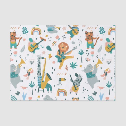 Coole Musikkapelle Seidenpapier (Vorderseite)