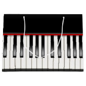 Coole Musikliebhaber Party Piano-Tasche Große Geschenktüte (Vorderseite)