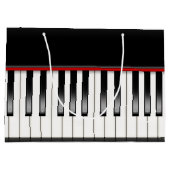 Coole Musikliebhaber Party Piano-Tasche Große Geschenktüte (Rückseite)