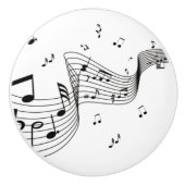 Coole Musiknoten Keramikknauf (Vorderseite)