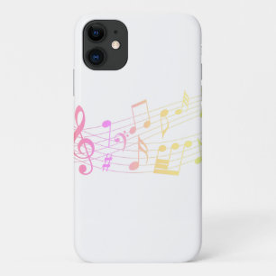 Coole Musiknoten mit weißem Regenbogen Case-Mate iPhone Hülle