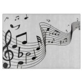 Coole Musiknoten Schneidebrett (Vorderseite)