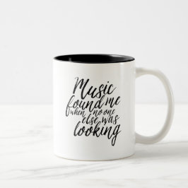 Coole Musikquotes Handschrift Kalligraphie Tasse