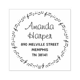 Coole Musiksendungen - Rücksendeadresse Gummistempel