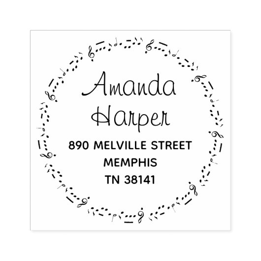 Coole Musiksendungen - Rücksendeadresse Gummistempel (Prägung)