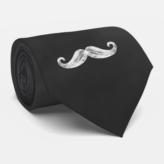 Coole Mustache-Krawatte Krawatte (Gerollt)