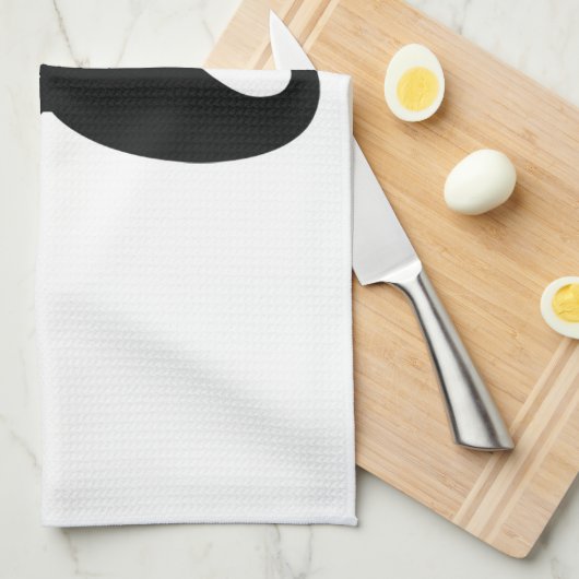 Coole Mustache unter Schaden Geschirrtuch (Viertel Falte)