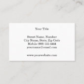 Coole mutige DJ-Kopfhörer-schwarze Musik Visitenkarte (Rückseite)