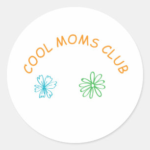 Coole Mütter Club Runder Aufkleber