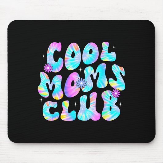 Coole Mütter Club Tie Dye Mütter Leben Mama glückl Mousepad (Vorne)
