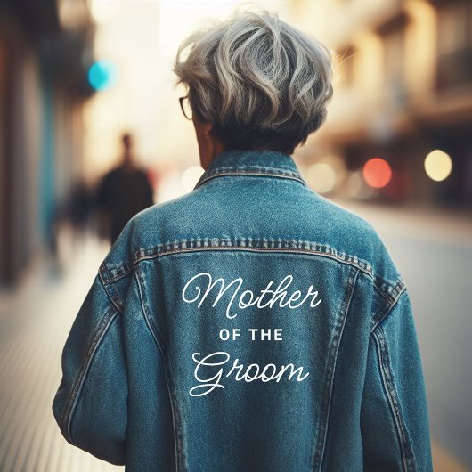 Coole Mutter der Braut Jeansjacke