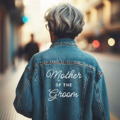 Coole Mutter des Bräutigams Jeansjacke