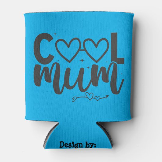 Coole Mutter; Geschenk für die Mutter; Tagesgesche Dosenkühler (Vorderseite)