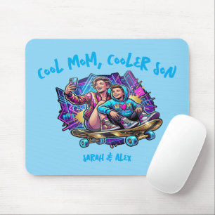 Coole Mutter Kühler Sohn   Benutzerdefinierter Nam Mousepad
