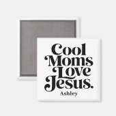 Coole Mütter lieben Jesus Magnet (Vorderseite/Rückseite)