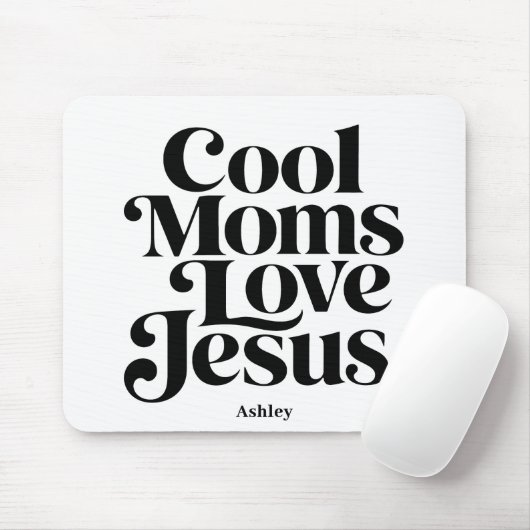 Coole Mütter lieben Jesus Mousepad (Mit Mouse)