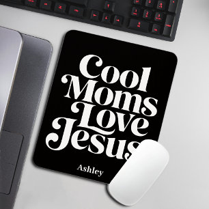 Coole Mütter lieben Jesus Mousepad