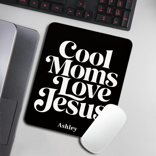 Coole Mütter lieben Jesus Mousepad