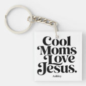 Coole Mütter lieben Jesus Schlüsselanhänger (Vorderseite)