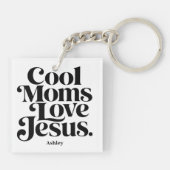Coole Mütter lieben Jesus Schlüsselanhänger (Rückseite)