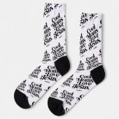 Coole Mütter lieben Jesus Socken (Linkes Detail)