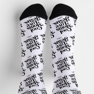 Coole Mütter lieben Jesus Socken