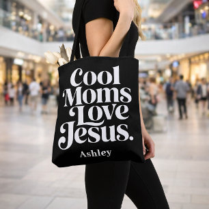 Coole Mütter lieben Jesus Tasche