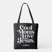 Coole Mütter lieben Jesus Tasche (Rückseite)
