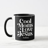 Coole Mütter lieben Jesus Tasse (Links)