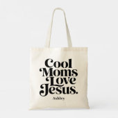 Coole Mütter lieben Jesus Tragetasche (Rückseite)