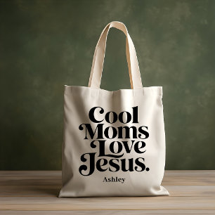 Coole Mütter lieben Jesus Tragetasche