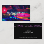 Coole Nacht Club Ticino Parco Civico-Ciani New Orl Visitenkarte (Vorne/Hinten)
