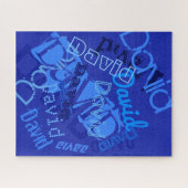 Coole Namen-Collage Puzzle (Horizontal)