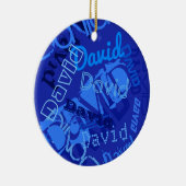 Coole Namensauflistung Keramik Ornament (Rechts)