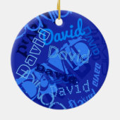 Coole Namensauflistung Keramik Ornament (Hinten)