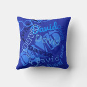 Coole Namensauflistung Kissen (Rückseite)