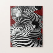 Coole Natur Wildnis Zebra Puzzle (Vertikal)