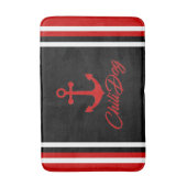 Coole Nautical ChiliDog Bath Mat! Badematte (Vorderseite Vertikal)