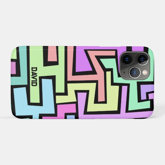 Coole Nebel Maze mit dem Namen abstrakte Kunst Case-Mate iPhone Hülle (Rückseite (Horizontal))