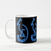 Coole Neon Cat Kaffeetasse (Links)