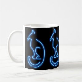 Coole Neon Cat Kaffeetasse