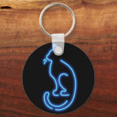 Coole Neon Cat Schlüsselanhänger (Vorderseite)