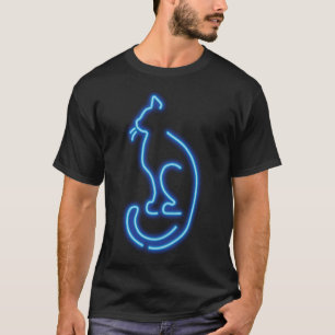 Coole Neon Cat T-Shirt