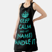 Coole neonblau-schwarz behalten Grillabend Schürze (InSitu)