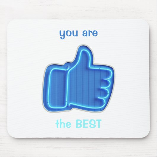 Coole Neonhand anpassen Mousepad (Vorne)