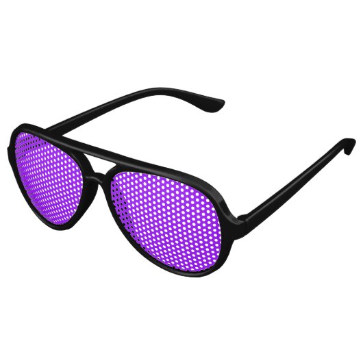 Coole Neonviolette lila strahlend solide Fun Party Partybrille (Schrägansicht)