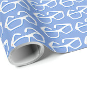 Coole Nerd-Brille Geschenkpapier (Rolleneckpunkt)