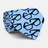 Coole Nerd-Brille Krawatte (Gerollt)