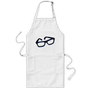 Coole Nerd-Brille Lange Schürze