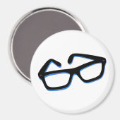 Coole Nerd-Brille Magnet (Vorderseite/Rückseite)